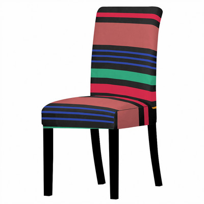 Šarene pruge Navlaka za blagovaonske stolice Spandex Elastična navlaka za stolice Rastezljive navlake za stolice za vjenčanje Blagovaonica