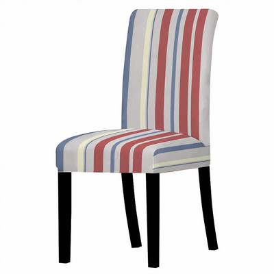 Šarene pruge Navlaka za blagovaonske stolice Spandex Elastična navlaka za stolice Rastezljive navlake za stolice za vjenčanje Blagovaonica