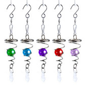 Νέα Crystal Wind Chimes Γυάλινη μπάλα Σπιράλ ουρά Wind Spinner Κρεμαστό παράθυρο Διακόσμηση κρεβατοκάμαρας Διακόσμηση σπιτιού εσωτερικού χώρου Δώρα για κορίτσια