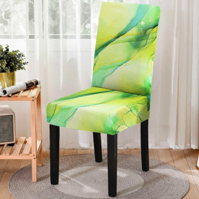 Akvareļa universāla izmēra putekļu necaurlaidīgs elastīgs krēsla pārvalks Stretch krēsla pārvalks sēdekļu pārvalki ēdamistabas kāzu ballīšu dekorēšanai