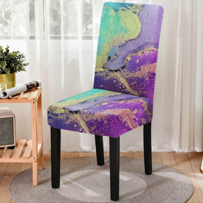 Akvareļa universāla izmēra putekļu necaurlaidīgs elastīgs krēsla pārvalks Stretch krēsla pārvalks sēdekļu pārvalki ēdamistabas kāzu ballīšu dekorēšanai