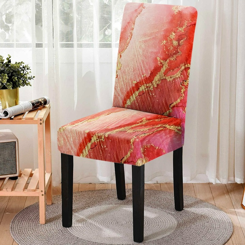 Akvareļa universāla izmēra putekļu necaurlaidīgs elastīgs krēsla pārvalks Stretch krēsla pārvalks sēdekļu pārvalki ēdamistabas kāzu ballīšu dekorēšanai