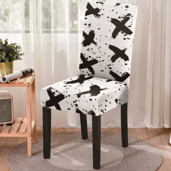 1 τεμ. Γεωμετρικό κάλυμμα καρέκλας Stretch καλύμματα καρέκλας τραπεζαρίας για κουζίνα Spandex Θήκη καθισμάτων Γραφείο γάμου για δείπνο