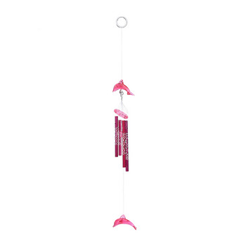 1 бр. 3 цвята декорация на дома Висящи вятърни камбанки за детски подарък за рожден ден Врата Градинска кристална делфинска вятърна камбанка