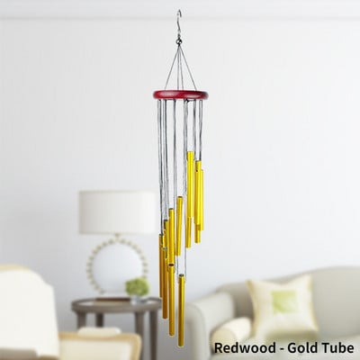 3 вида външни метални вятърни камбанки 18-инчови дворни градински тръби Bell Copper Антични вятърни камбанки Стенен домашен декор Дървени вятърни