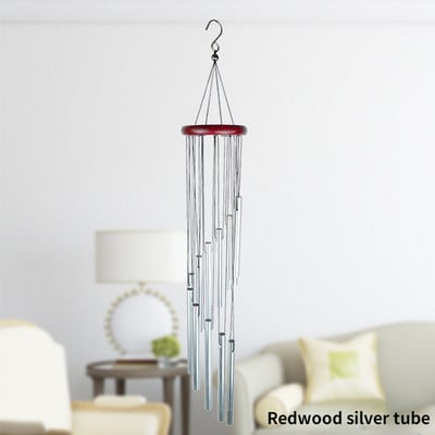 3 вида външни метални вятърни камбанки 18-инчови дворни градински тръби Bell Copper Антични вятърни камбанки Стенен домашен декор Дървени вятърни