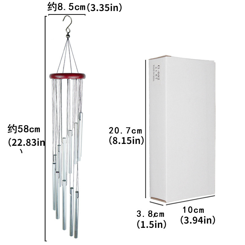 3 вида външни метални вятърни камбанки 18-инчови дворни градински тръби Bell Copper Антични вятърни камбанки Стенен домашен декор Дървени вятърни