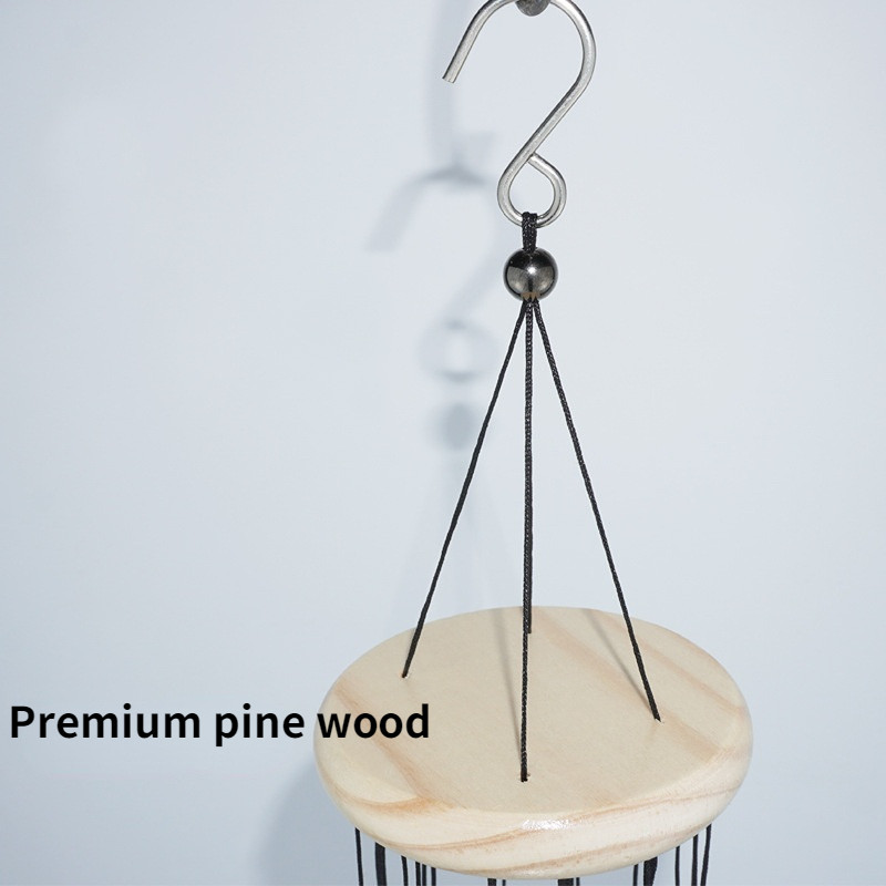 3 вида външни метални вятърни камбанки 18-инчови дворни градински тръби Bell Copper Антични вятърни камбанки Стенен домашен декор Дървени вятърни