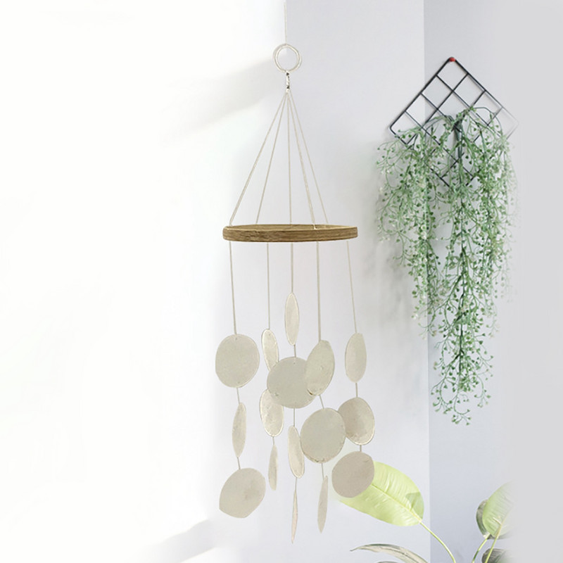 „Shell Wind Chimes Sympathy“ memorialiniai vėjo varpeliai, skirti Yard lauko namų ir patalpų papuošimui