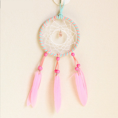 Ručno rađeno srce djevojke Vintage perje Hvatači snova Perje Zidna soba za vješanje automobila Ukras za dom Supstanca Dreamcatcher Ornament