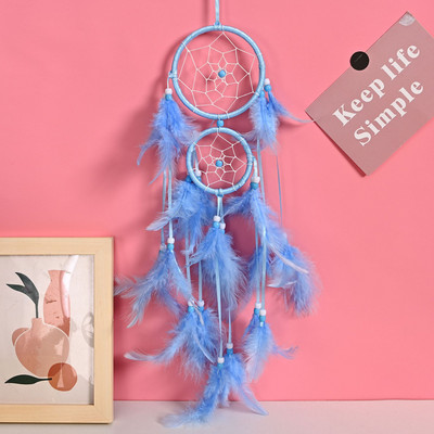 Ručno rađeno srce djevojke Vintage perje Hvatači snova Perje Zidna soba za vješanje automobila Ukras za dom Supstanca Dreamcatcher Ornament