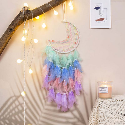 Álomfogó Kreatív Színes Álomfogó lányoknak Ajándékdíszek fal Kézzel készített gyerekeknek Esztétikus szobadekoráció Lakásdekoráció