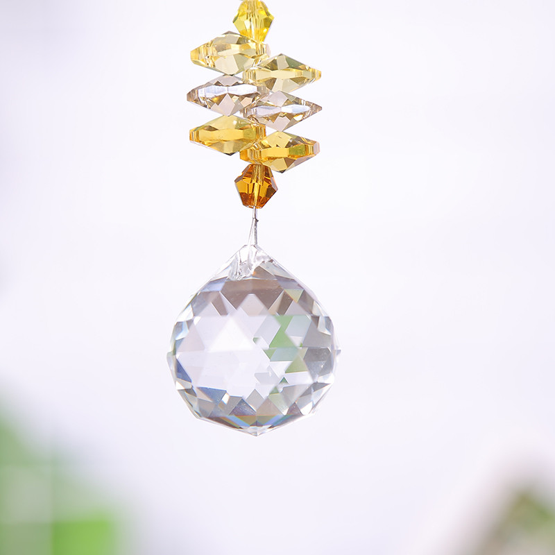 1Gb piekārtas kristāla bumbiņas saules ķērējs prizmas varavīksnes kuloni kāzu dārza dekorācijas dāvanas