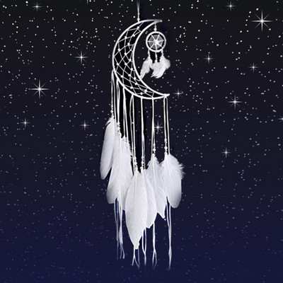 Κορίτσι Heart Dream Catcher Εθνικά στολίδια με φτερά Κορδέλες δαντέλα Φτερά τυλιγμένα φώτα για κορίτσια Διακόσμηση δωματίου Dreamcatcher