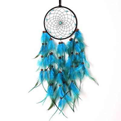 Κορίτσι Heart Dream Catcher Εθνικά στολίδια με φτερά Κορδέλες δαντέλα Φτερά τυλιγμένα φώτα για κορίτσια Διακόσμηση δωματίου Dreamcatcher