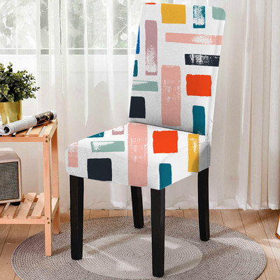 Új Strech elasztikus székhuzat konyhai szennyeződésektől mentes étkező székhuzathoz Spandex üléshuzatok otthoni esküvői banketthez