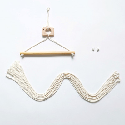 Дървен държач за бебешки щипки за коса Карикатура Органайзер за ленти за коса Монтиран на стена Поставка за съхранение на бижута за момичета за декорация на стая Орнаменти