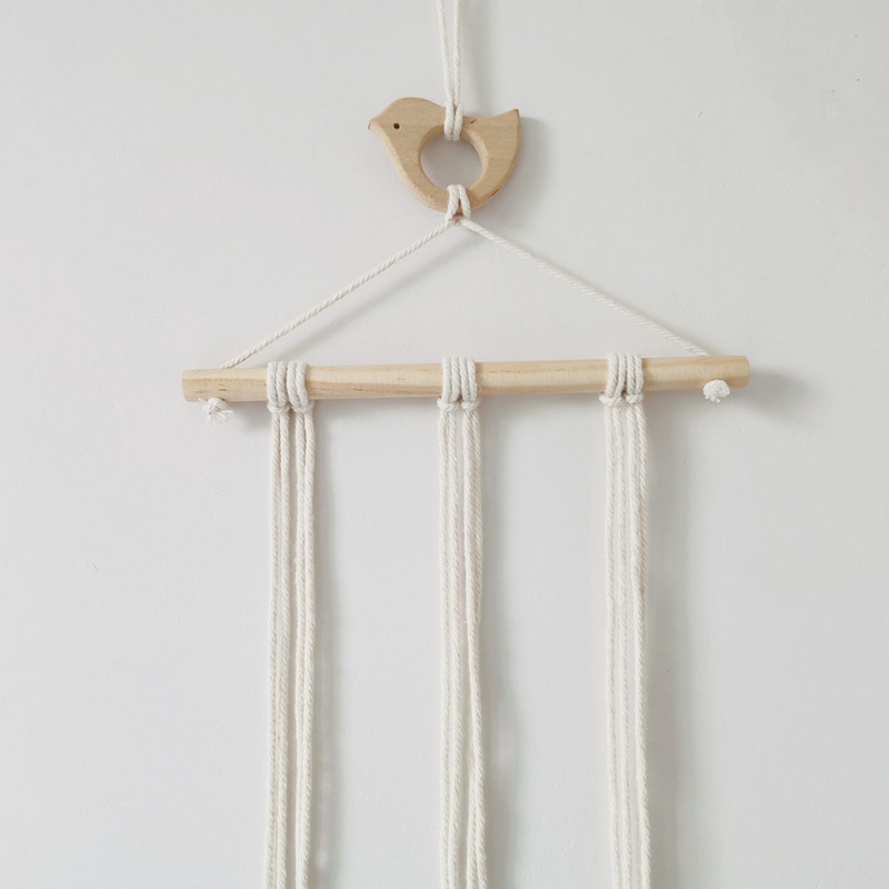 Дървен държач за бебешки щипки за коса Карикатура Органайзер за ленти за коса Монтиран на стена Поставка за съхранение на бижута за момичета за декорация на стая Орнаменти