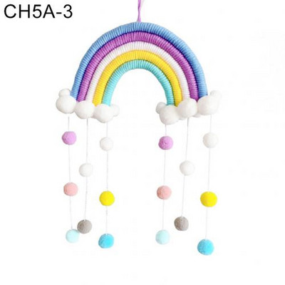 Pletena dugina kugla privjesak Viseći ukras za dječju sobu Balkon Dekoracija zidova doma Ručno tkani viseći ukras duginog dizajna