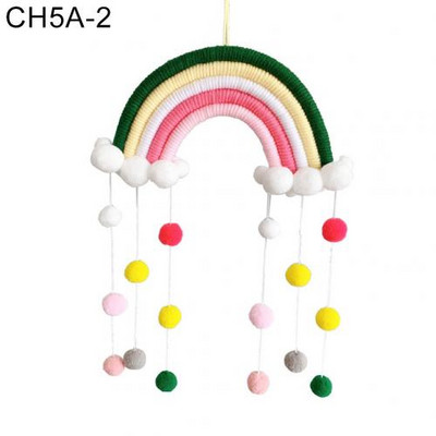 Pletena dugina kugla privjesak Viseći ukras za dječju sobu Balkon Dekoracija zidova doma Ručno tkani viseći ukras duginog dizajna