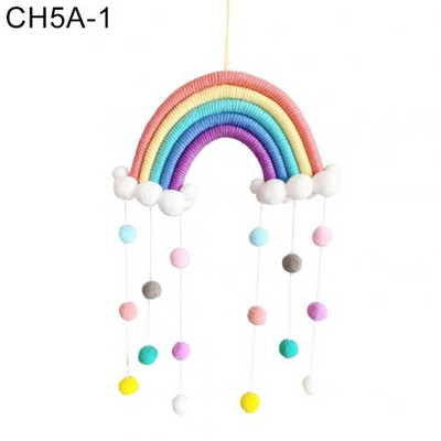 Pletena dugina kugla privjesak Viseći ukras za dječju sobu Balkon Dekoracija zidova doma Ručno tkani viseći ukras duginog dizajna