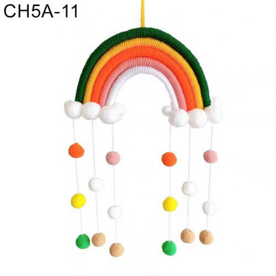 Pletena dugina kugla privjesak Viseći ukras za dječju sobu Balkon Dekoracija zidova doma Ručno tkani viseći ukras duginog dizajna