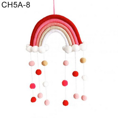 Pletena dugina kugla privjesak Viseći ukras za dječju sobu Balkon Dekoracija zidova doma Ručno tkani viseći ukras duginog dizajna