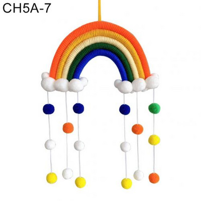 Pletena dugina kugla privjesak Viseći ukras za dječju sobu Balkon Dekoracija zidova doma Ručno tkani viseći ukras duginog dizajna
