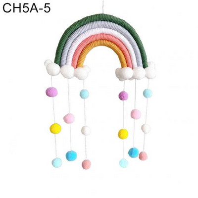 Pletena dugina kugla privjesak Viseći ukras za dječju sobu Balkon Dekoracija zidova doma Ručno tkani viseći ukras duginog dizajna