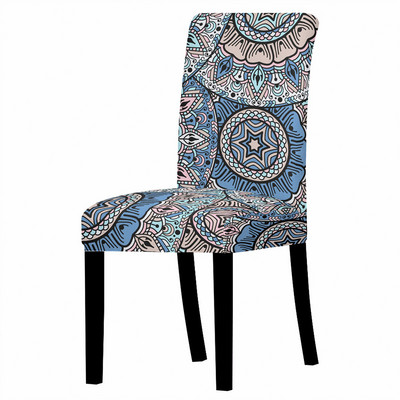 Bohemia Spandex krēslu pārvalks ēdamistabai Persia Print Krēslu pārvalki ar augstu atzveltni viesistabas ballīšu kāzu dekorēšanai