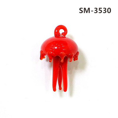 2Gb sudraba folija jaukas medūzas mini figūriņas stikla kulons akvārija dekoru piederumi modes DIY sieviešu rotaslietu izgatavošanas piederumi