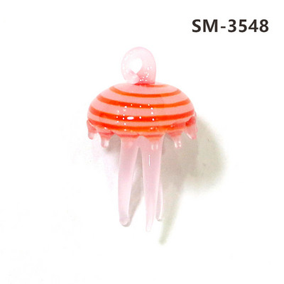 2Gb sudraba folija jaukas medūzas mini figūriņas stikla kulons akvārija dekoru piederumi modes DIY sieviešu rotaslietu izgatavošanas piederumi