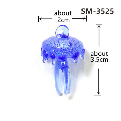 2Gb sudraba folija jaukas medūzas mini figūriņas stikla kulons akvārija dekoru piederumi modes DIY sieviešu rotaslietu izgatavošanas piederumi