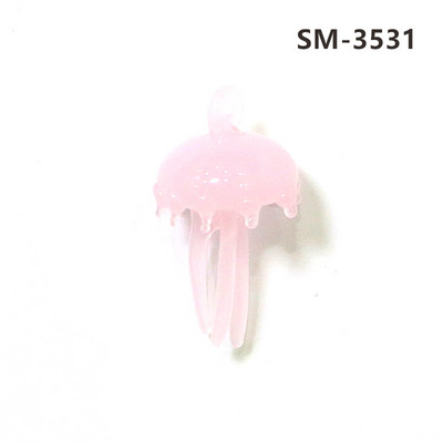 2Gb sudraba folija jaukas medūzas mini figūriņas stikla kulons akvārija dekoru piederumi modes DIY sieviešu rotaslietu izgatavošanas piederumi