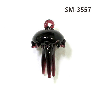 2Gb sudraba folija jaukas medūzas mini figūriņas stikla kulons akvārija dekoru piederumi modes DIY sieviešu rotaslietu izgatavošanas piederumi