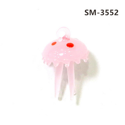 2Gb sudraba folija jaukas medūzas mini figūriņas stikla kulons akvārija dekoru piederumi modes DIY sieviešu rotaslietu izgatavošanas piederumi