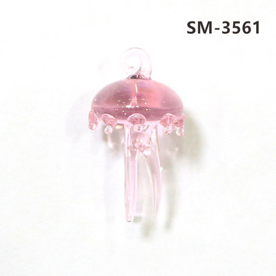 2Gb sudraba folija jaukas medūzas mini figūriņas stikla kulons akvārija dekoru piederumi modes DIY sieviešu rotaslietu izgatavošanas piederumi