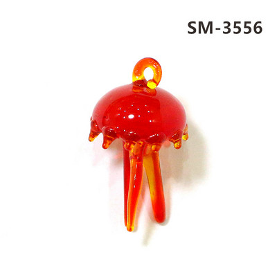 2Gb sudraba folija jaukas medūzas mini figūriņas stikla kulons akvārija dekoru piederumi modes DIY sieviešu rotaslietu izgatavošanas piederumi