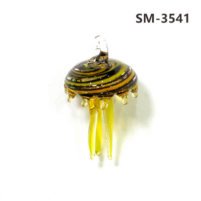 2Gb sudraba folija jaukas medūzas mini figūriņas stikla kulons akvārija dekoru piederumi modes DIY sieviešu rotaslietu izgatavošanas piederumi