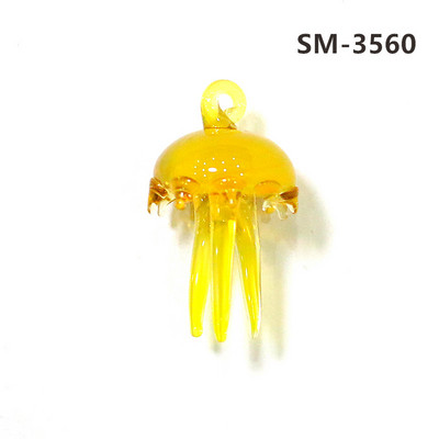 2Gb sudraba folija jaukas medūzas mini figūriņas stikla kulons akvārija dekoru piederumi modes DIY sieviešu rotaslietu izgatavošanas piederumi