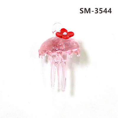 2Gb sudraba folija jaukas medūzas mini figūriņas stikla kulons akvārija dekoru piederumi modes DIY sieviešu rotaslietu izgatavošanas piederumi