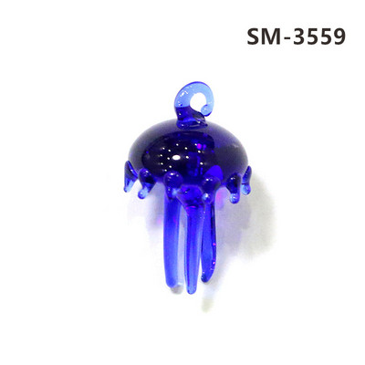 2Gb sudraba folija jaukas medūzas mini figūriņas stikla kulons akvārija dekoru piederumi modes DIY sieviešu rotaslietu izgatavošanas piederumi