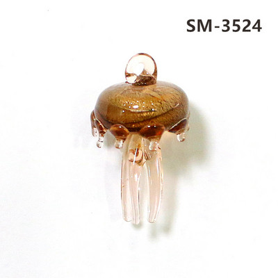 2Gb sudraba folija jaukas medūzas mini figūriņas stikla kulons akvārija dekoru piederumi modes DIY sieviešu rotaslietu izgatavošanas piederumi