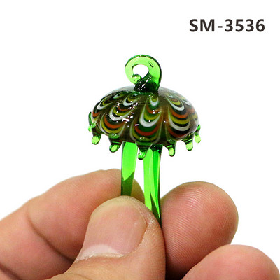 2Gb sudraba folija jaukas medūzas mini figūriņas stikla kulons akvārija dekoru piederumi modes DIY sieviešu rotaslietu izgatavošanas piederumi