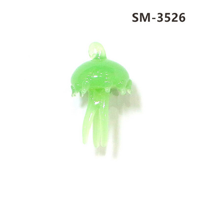 2Gb sudraba folija jaukas medūzas mini figūriņas stikla kulons akvārija dekoru piederumi modes DIY sieviešu rotaslietu izgatavošanas piederumi