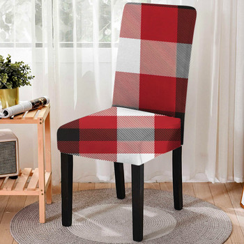Нова геометрична калъфка за трапезарен стол Еластичен калъф за стол с калъф против мръсотия Разтегателни калъфи за столове за сватбен хотелски банкет