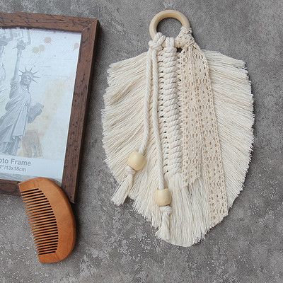 Macrame Viseći ručno rađeni pernati šarm goblen Dekoracija dječje sobe Hvatač snova Šarm Nordijski ukrasi Boho zid