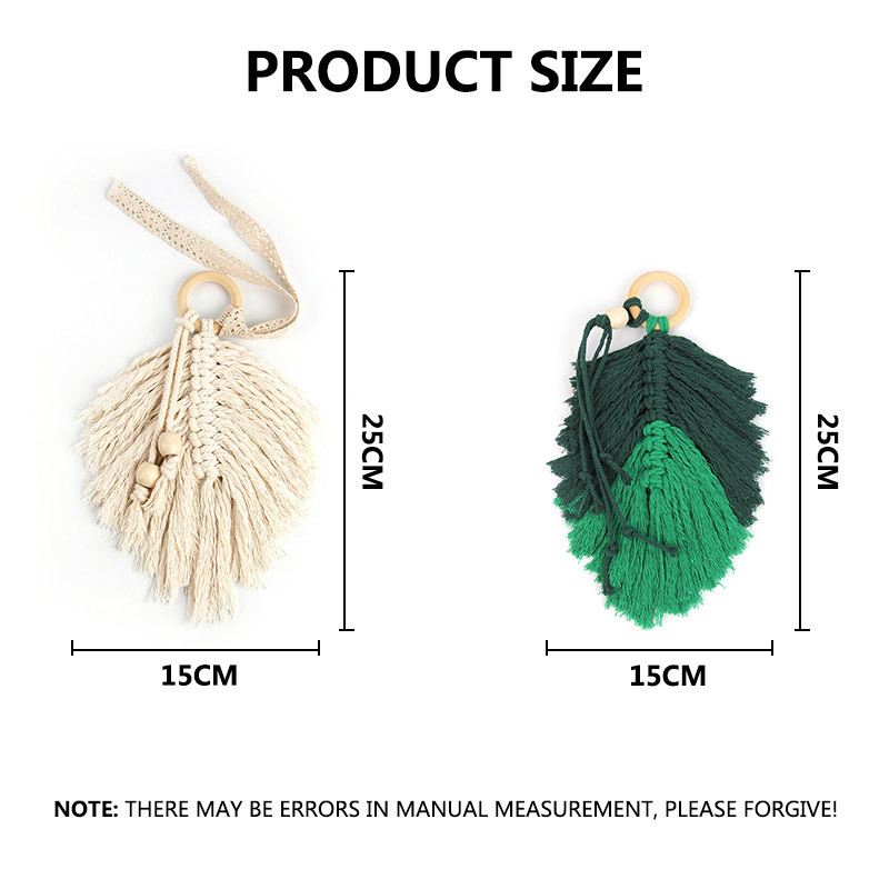 Macrame Viseći ručno rađeni pernati šarm goblen Dekoracija dječje sobe Hvatač snova Šarm Nordijski ukrasi Boho zid