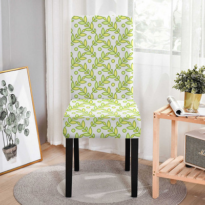 Rózsavirágmintás Spandex székhuzat étkezőhöz Székhuzat magas háttámlához nappali bankett esküvőhöz Housse De Chaise