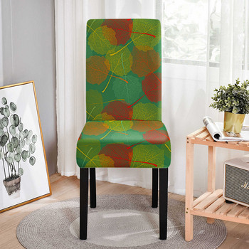 Модел на есенни листа Разтегателен калъф за стол Еластични калъфи за столове за трапезария Resterant Протектор за офис столове Housse De Chaise